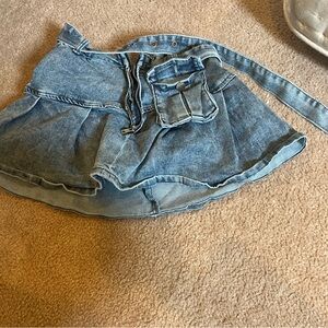 Chic Blue Denim Skirt
